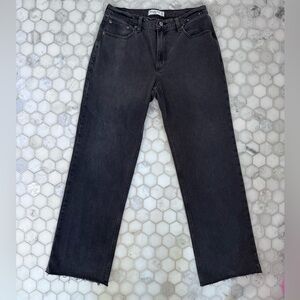 Abercrombie & Fitch The Baggy Low Rise Black Jeans Size 28R New Free Shipping